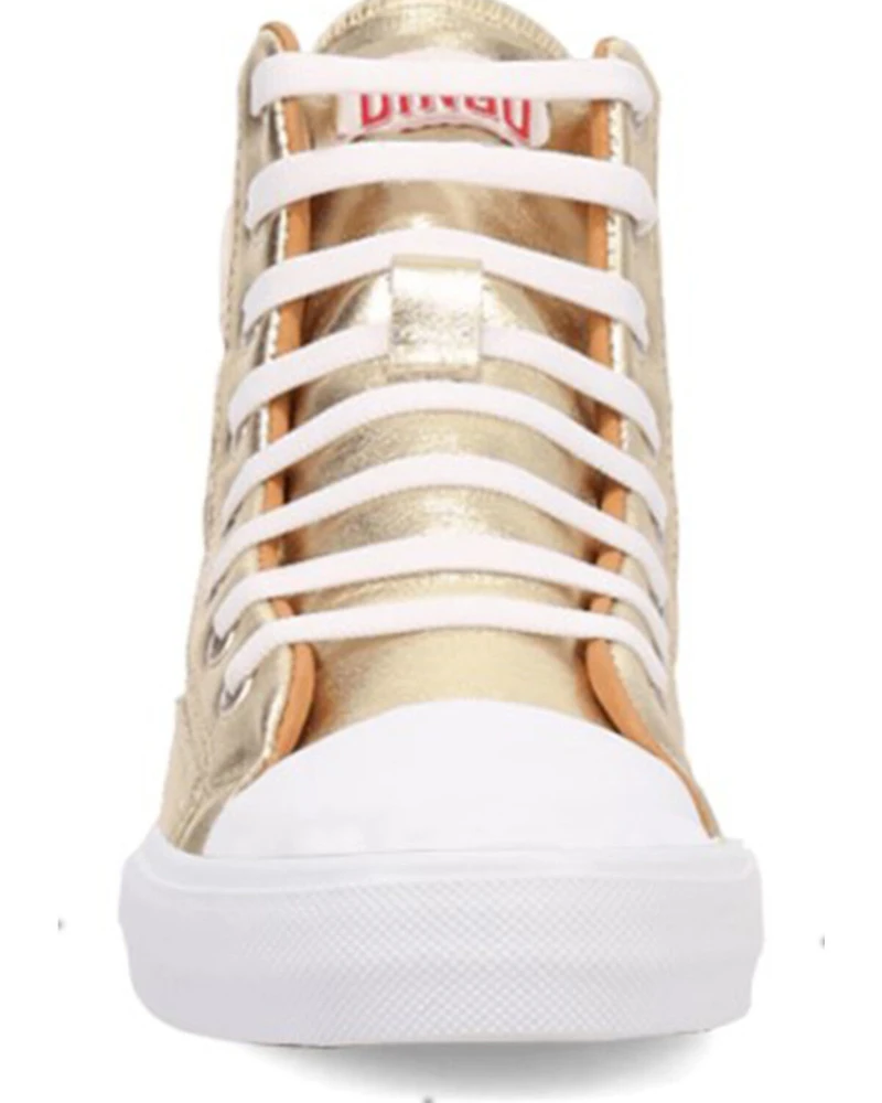 Dingo Women's Knarly Metallic High Top Sneaker