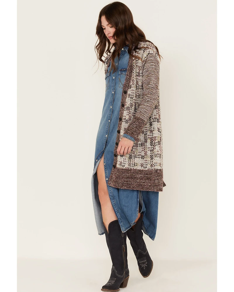 Cleo + Wolf Women's Knit Midi Cardigan