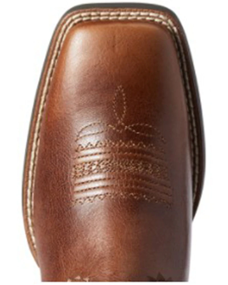 Ariat Women's Canyon Tan Round Up Skyler Full-Grain Western Boot - Wide Square Toe