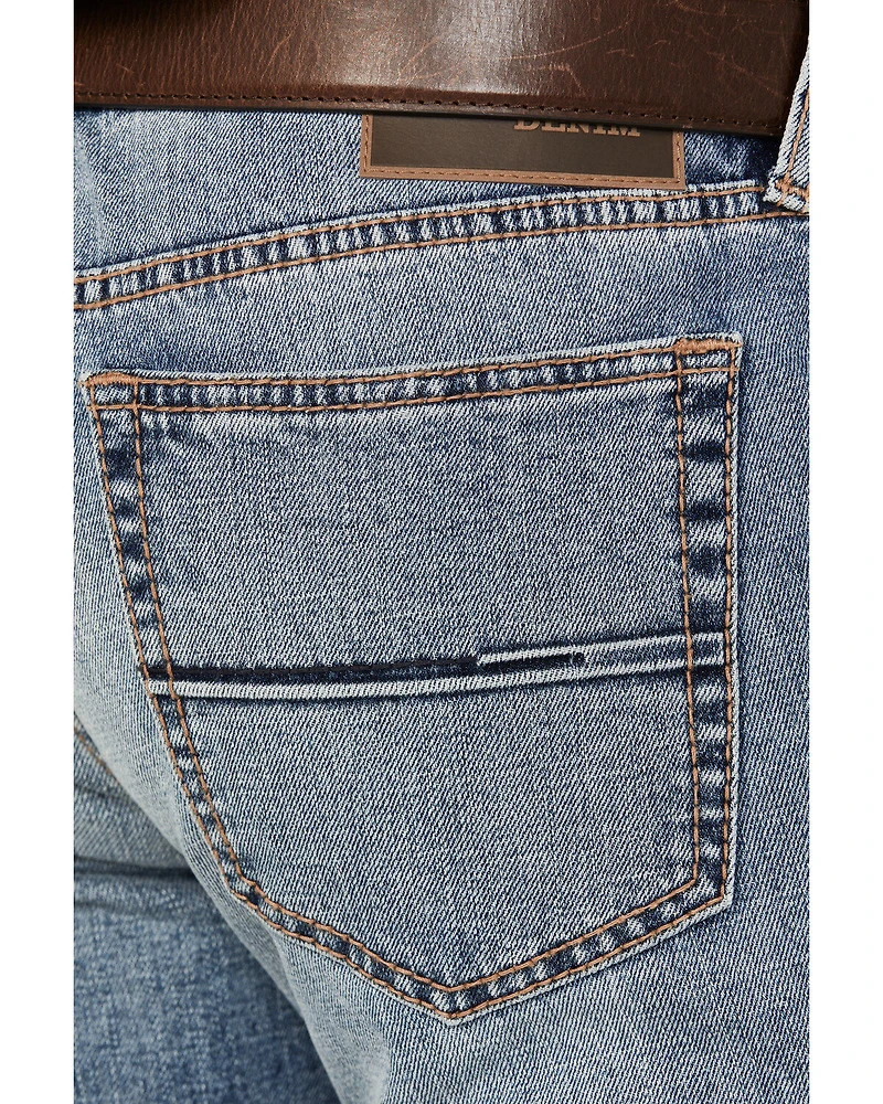 Ariat Men's Light Wash Baltimore Slim Straight Stretch Denim Jeans