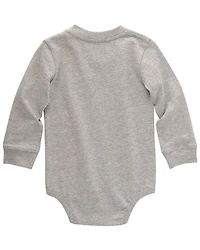 Carhartt Infant Boys' Logo Pocket Long Sleeve Onesie