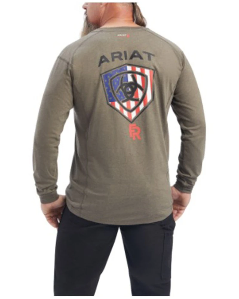 Ariat Men's FR Air Service Shield Logo Graphic Work T-Shirt