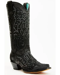 Corral Women's Crystal Embroidered Western Boots - Snip Toe