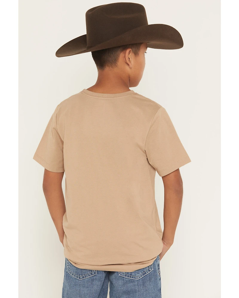 Sable Sky Boys' Wild West Short Sleeve Graphic T-Shirt