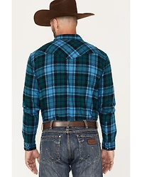 Cody James Men's McKenzie Plaid Print Pearl Snap Western Flannel Shirt