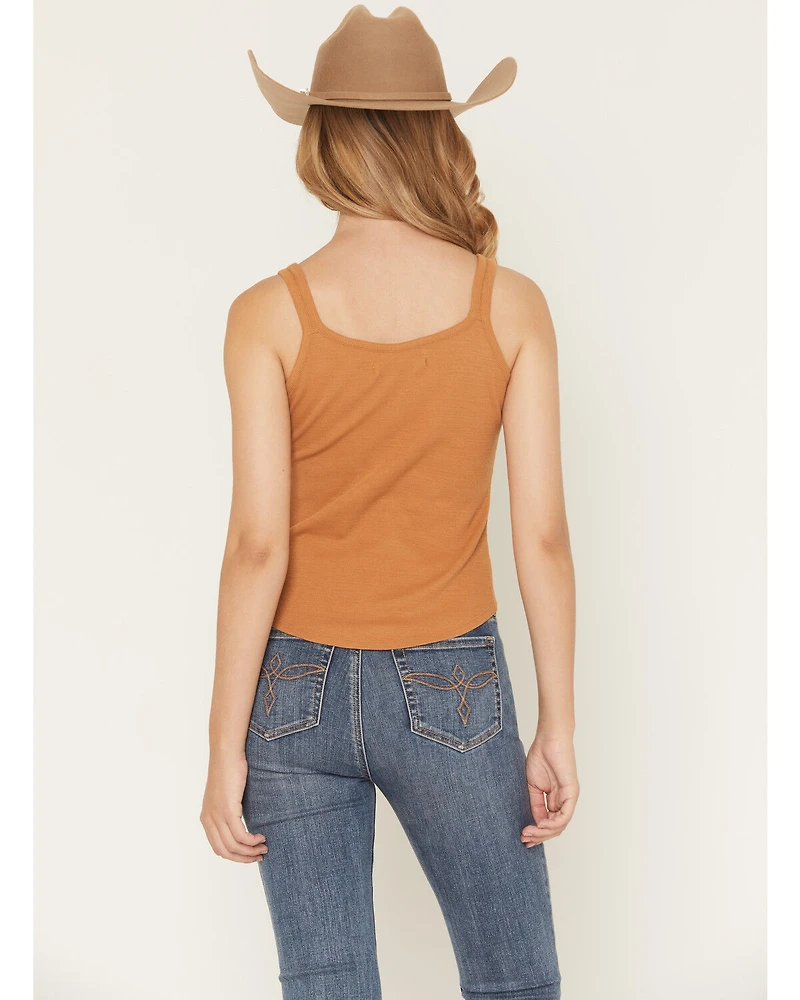 Shyanne Women's Solid Ribbed Tank Top