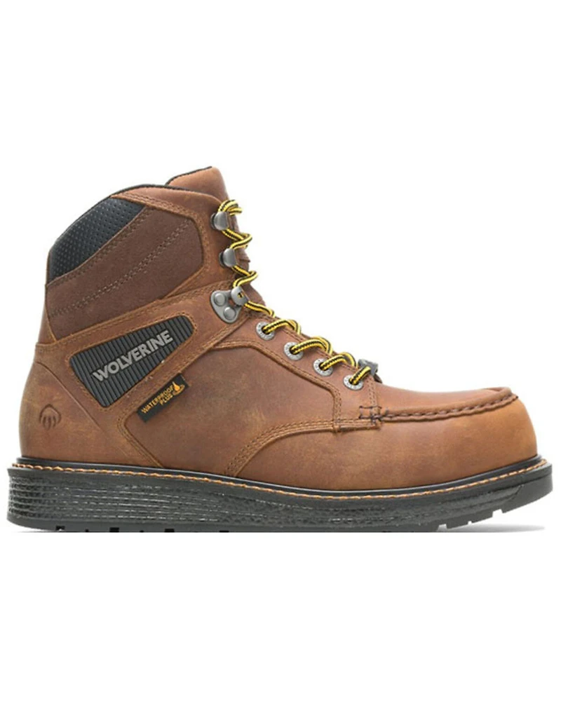 Wolverine Men's Brown Hellcat Ultraspring Work Boots - Soft Toe