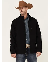Cody James Core Men's Serape Logo Sleeve Zip-Front Steamboat Jacket