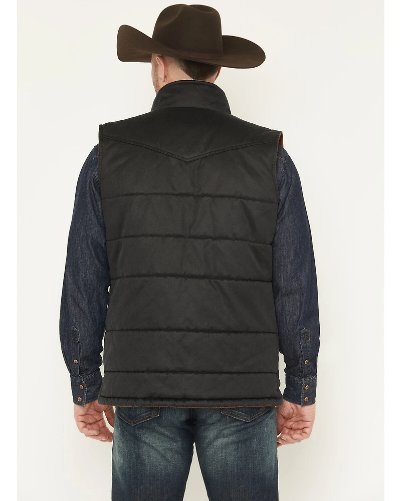 Cody James Men's Oil Slick Snap Lined Vest