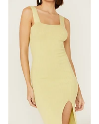 Shyanne Women's Ribbed Sweater Knit Midi Bodycon Dress
