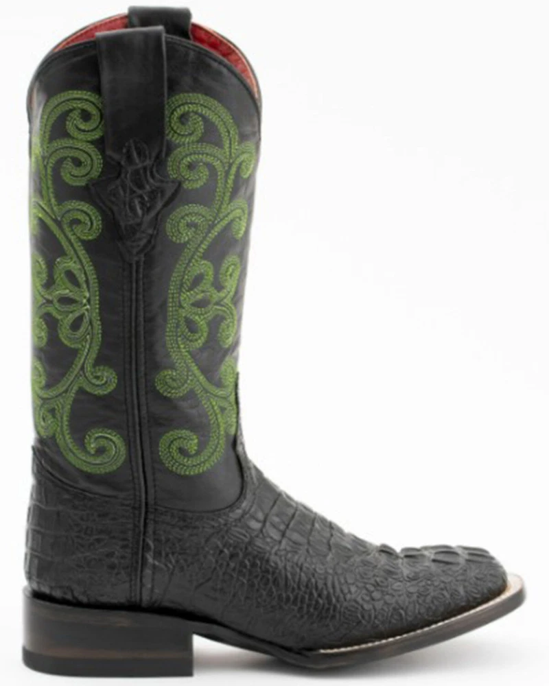Ferrini Women's Caiman Croc Print Western Boots - Square Toe