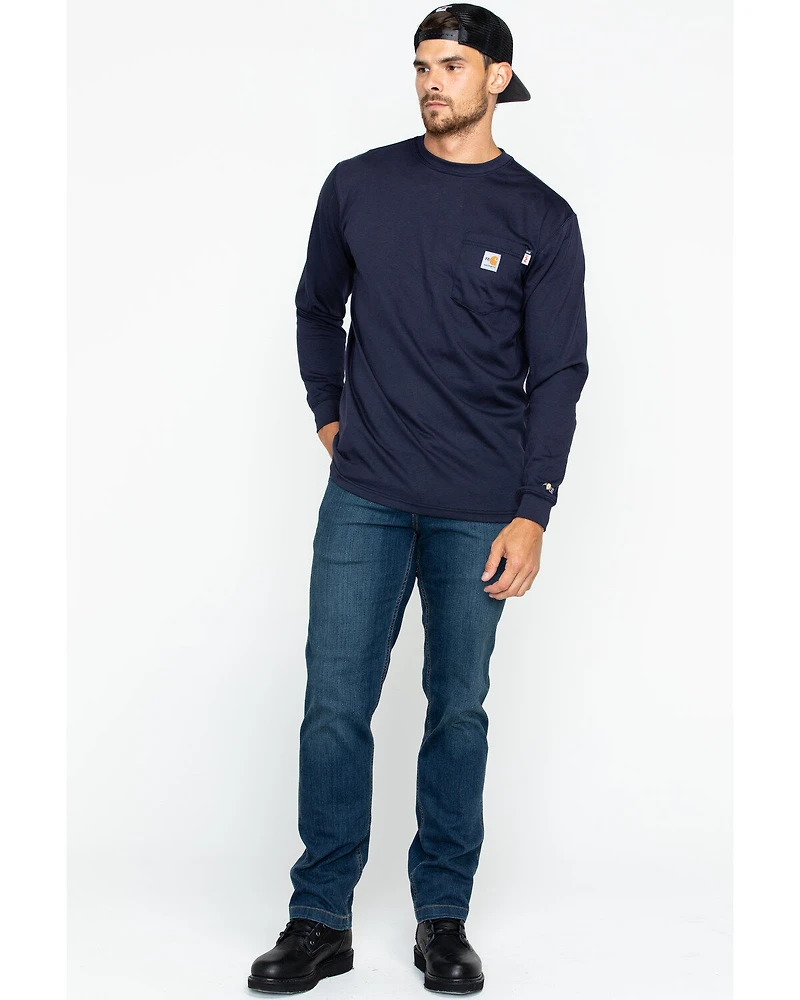 Carhartt Men's FR Solid Long Sleeve Work Shirt - Big & Tall