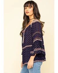 Free People Women's Talia Embroidered Blouse