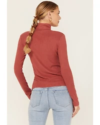 Miss Me Women's Lightweight Layering Turtleneck Top