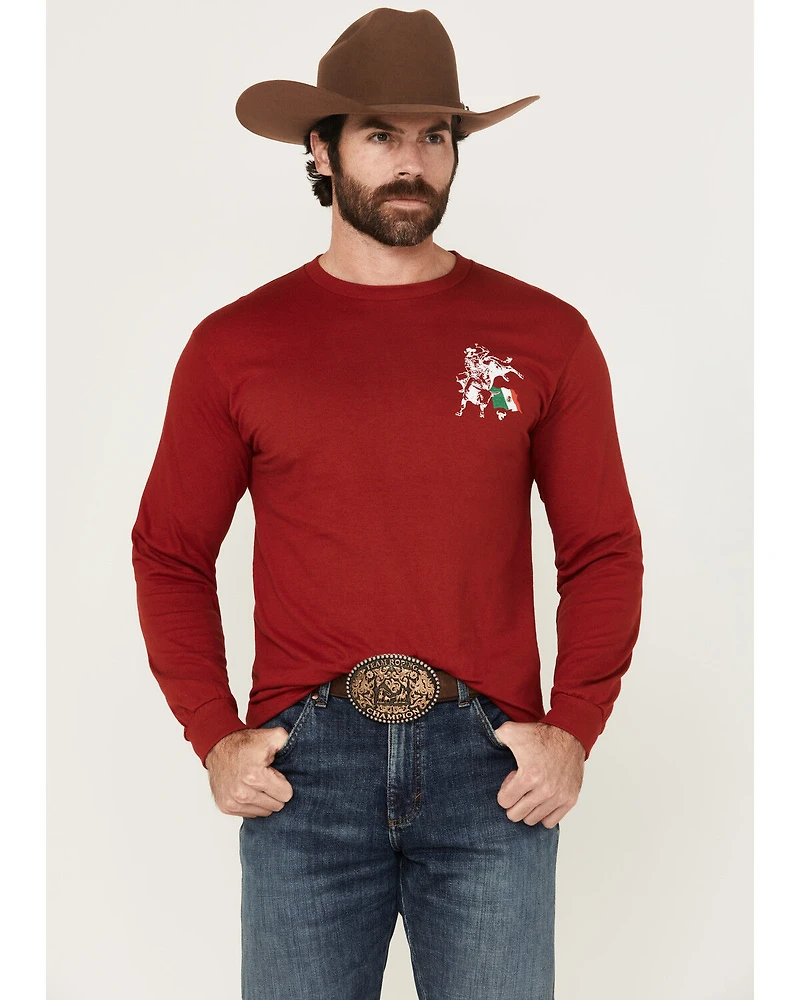 Cowboy Hardware Men's Boot Barn Exclusive Mexico Flag Bulk Long Sleeve Graphic T-Shirt