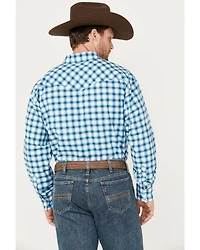 Roper Men's Amarillo Plaid Print Long Sleeve Button-Down Stretch Western Shirt