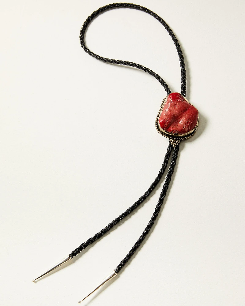 Paige Wallace Women's Coral Freeform Bolo Necklace