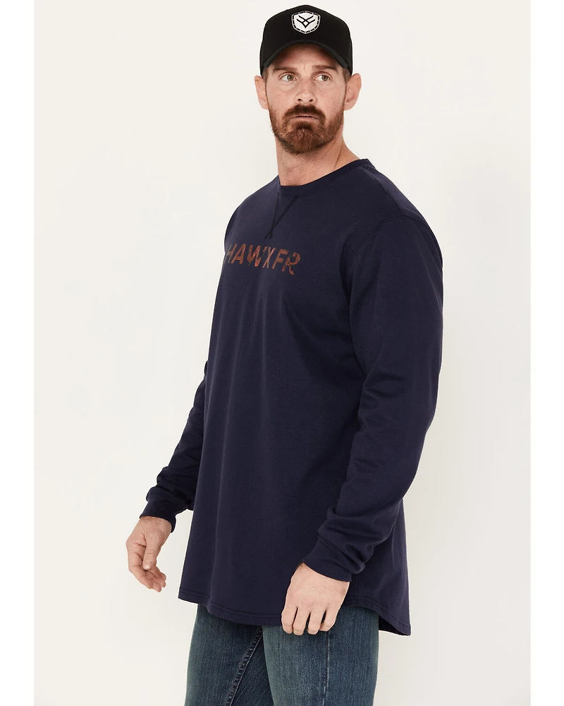 Hawx Men's FR Long Sleeve Pocket Henley Shirt