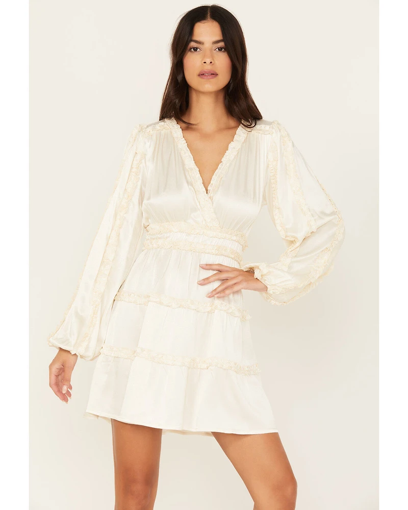 Shyanne Women's Ruffle Satin Mini Dress