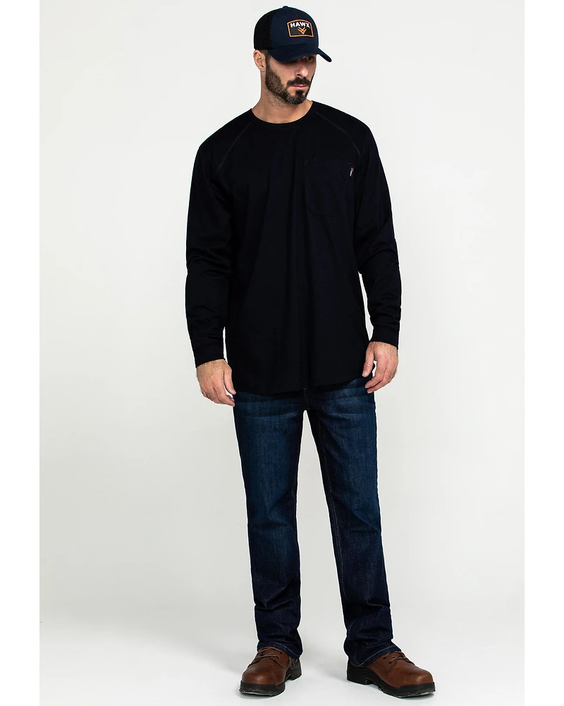 Hawx Men's FR Pocket Long Sleeve Work T-Shirt