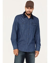 Brixton Men's Bowery Reserve Long Sleeve Snap Shirt