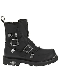 Harley Davidson Men's Distortion Skull Moto Boots - Round Toe