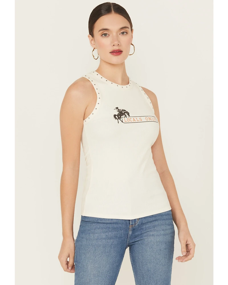 Idyllwind Women's Locals Only Graphic Ribbed Tank