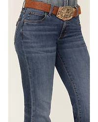 Wrangler Retro Women's Dark Wash Mid Rise Mae Trouser Jeans