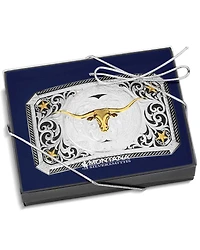 Montana Silversmiths Men's Longhorn Cattle Drive Belt Buckle