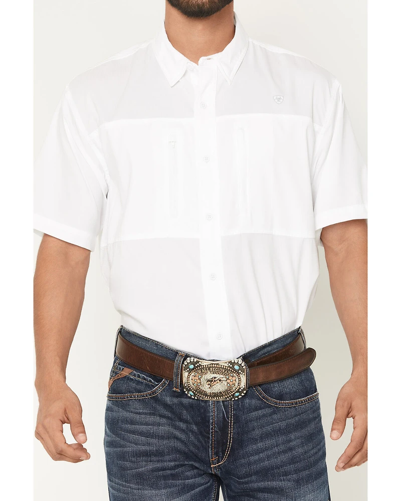Ariat Men's VentTEK Solid Short Sleeve Button-Down Western Shirt