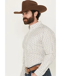 Ariat Men's William Geo Striped Print Long Sleeve Button-Down Western Shirt