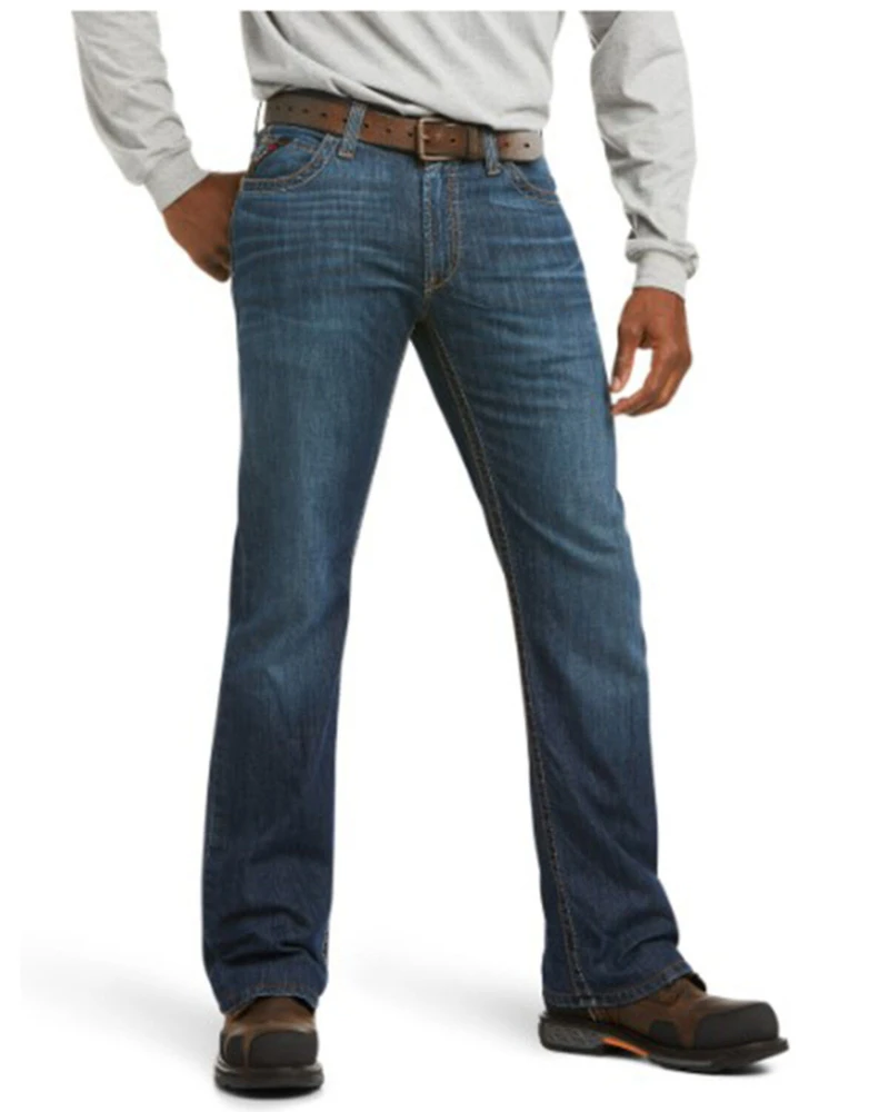 Ariat Men's FR M4 Jett Duralight Low Stretch Boot Work Jeans - Big