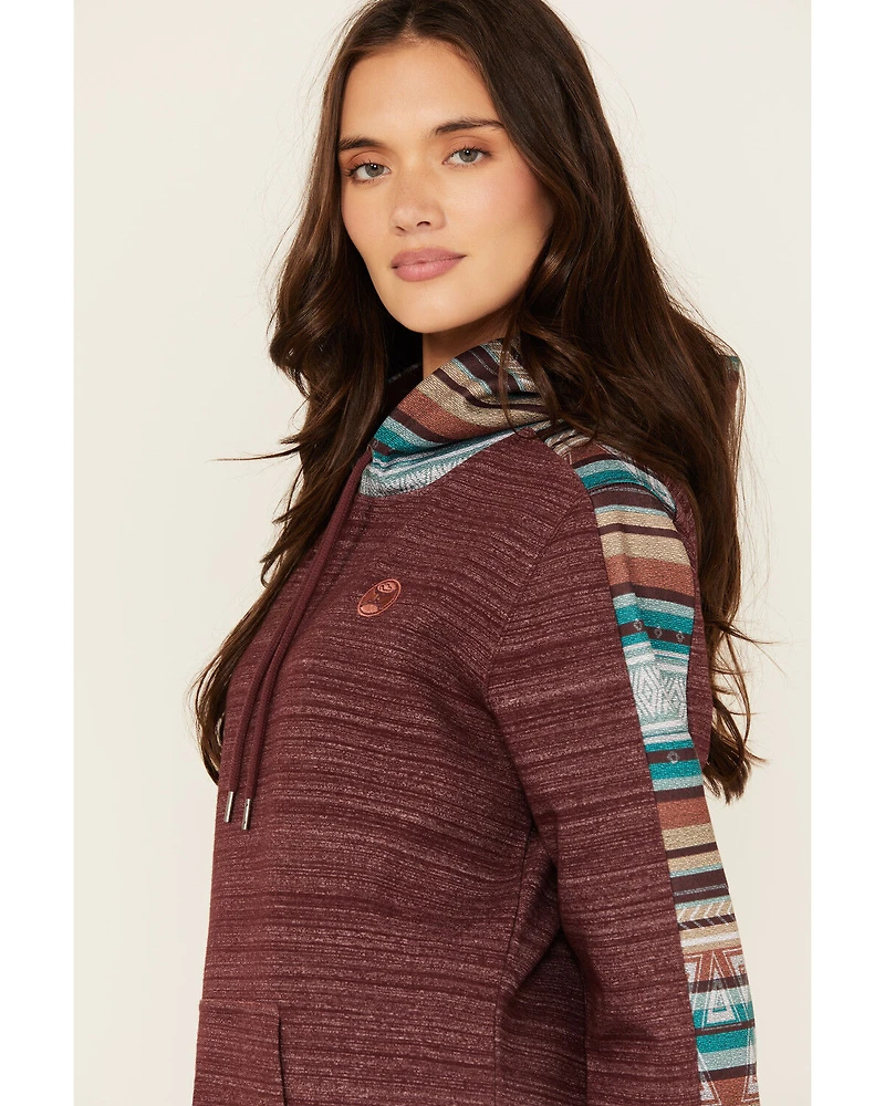 Hooey Women's Striped Trim Hoodie