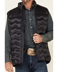 Cody James Core Men's Heather Charcoal Midnight Heat Sealed Zip-Front Puffer Vest
