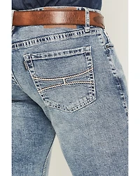 Hooey by Rock & Roll Denim Men's Revolver Light Wash Slim Straight Reflex Stretch Jeans