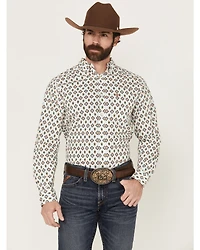 Ariat Men's Judas Geo Print Long Sleeve Button-Down Western Shirt