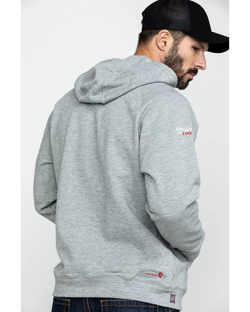 Ariat Men's FR Primo Fleece Logo Hooded Work Sweatshirt