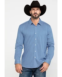 Scully Signature Soft Series Men's Geo Print Long Sleeve Western Shirt