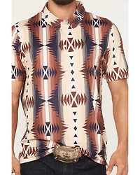 Hooey Men's The Weekender Southwestern Print Short Sleeve Button-Down Polo Shirt