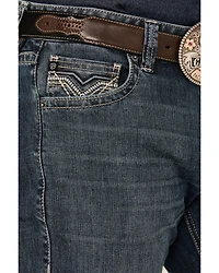 Rock & Roll Denim Men's Double Barrel Reflex Medium Wash Relaxed Straight Leg Stretch Jeans