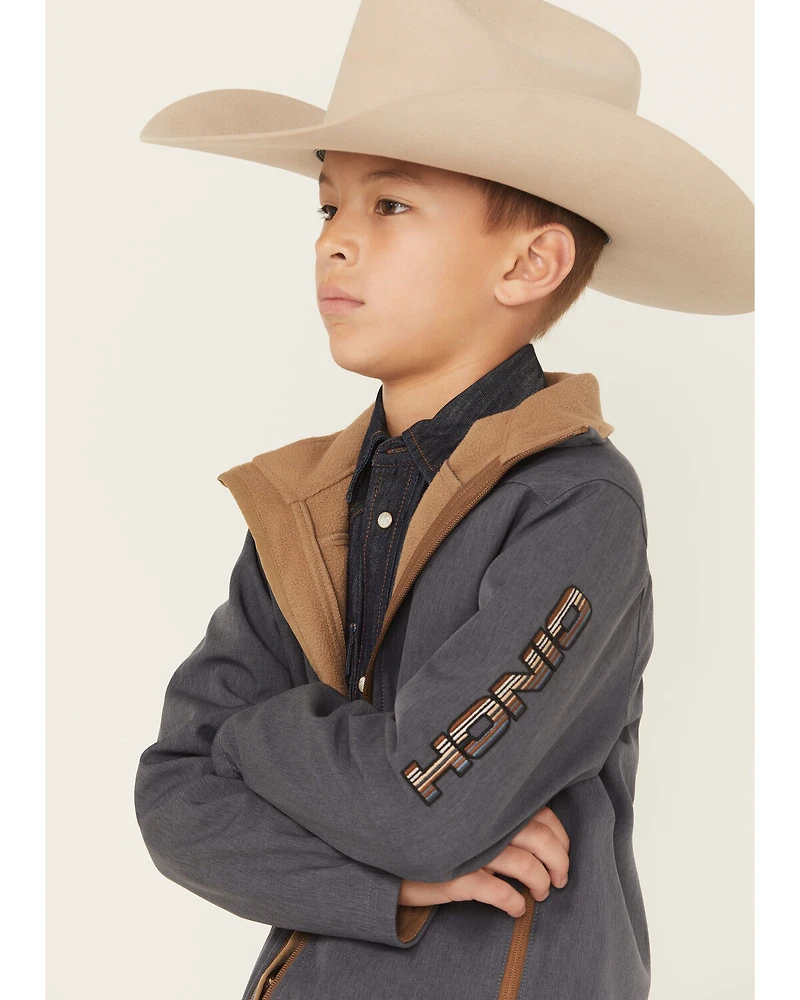 Cinch Boys' Logo Embroidered Softshell Jacket