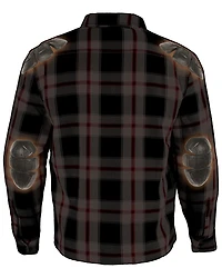 Milwaukee Performance Men's Black/White/Red Aramid Flannel Biker Jacket - 3X