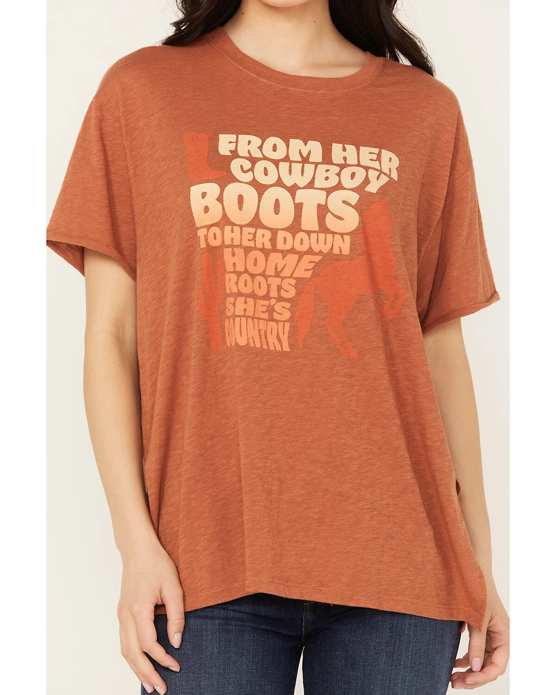 White Crow Women's She's Country Short Sleeve Graphic Tee