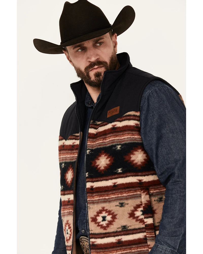 Cinch Men's Reversible Southwestern Print Quilted Vest