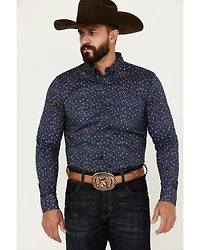 Cody James Men's Meadowlark Floral Print Long Sleeve Button-Down Stretch Western Shirt
