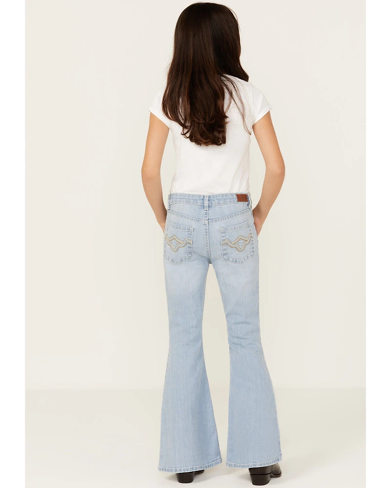 Shyanne Girls' Destructed Knee Flare Jeans