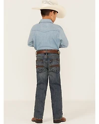 Cody James Boys' Steel Dust Medium Wash Mid Rise Stretch Slim Straight Jeans - Sizes 4-8