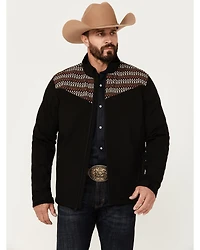 RANK 45® Men's Geo Print Yoke Softshell Jacket