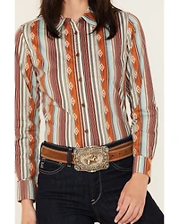 Shyanne Women's Printed Long Sleeve Riding Shirt