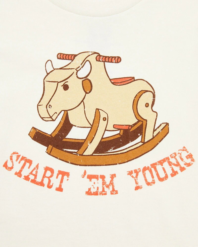 Cody James Toddler Boys' Start 'Em Young Short Sleeve Graphic T-Shirt
